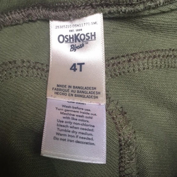 Sz 4T OshKosh B’gosh Legging khaki green - Picture 4 of 5